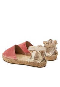 Manebi Espadryle Hamptons Flat Valenciana Espadrilles R 7.0 P0 Bordowy. Kolor: czerwony. Materiał: skóra, zamsz #4