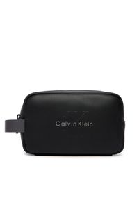 Calvin Klein Kosmetyczka Bold Dopp Kit LV04D1238G Czarny. Kolor: czarny. Materiał: skóra #1