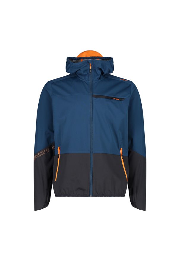 CMP - Kurtka softshell męska CMF Zip Hood. Kolor: niebieski. Materiał: softshell. Sport: turystyka piesza