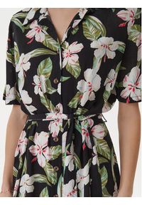 Roxy Sukienka koszulowa Island Escape ERJWD03865 Czarny Regular Fit. Kolor: czarny. Materiał: wiskoza. Typ sukienki: koszulowe #5