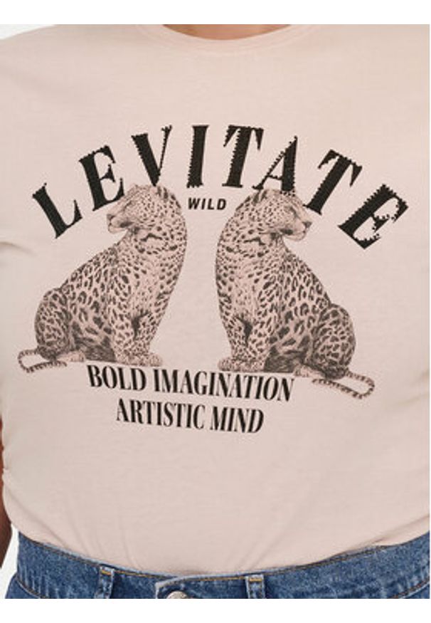 only - ONLY T-Shirt Lucy 15346760 Różowy Regular Fit. Kolor: różowy. Materiał: bawełna