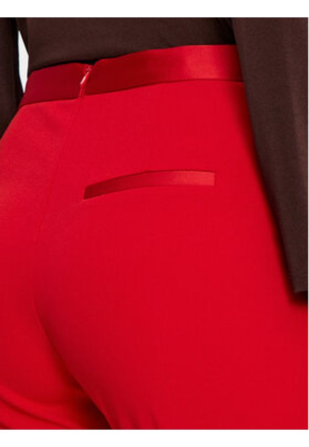 Imperial Spodnie materiałowe P3E9IAW Czerwony Flare Fit. Kolor: czerwony. Materiał: syntetyk