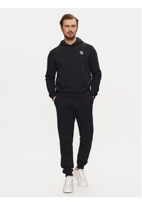 Karl Lagerfeld - KARL LAGERFELD Bluza 705711 551900 Granatowy Regular Fit. Typ kołnierza: dekolt w karo. Kolor: niebieski. Materiał: bawełna