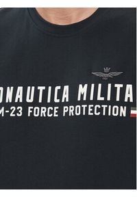 Aeronautica Militare T-Shirt 241TS1942J538 Granatowy Regular Fit. Kolor: niebieski. Materiał: bawełna