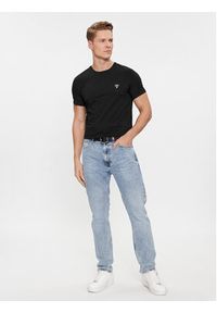 Guess T-Shirt Caleb U97M00 KCD31 Czarny Slim Fit. Kolor: czarny. Materiał: bawełna #4