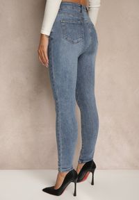 Renee - Niebieskie Jeansy Skinny High Waist Melarrii. Okazja: na co dzień. Stan: podwyższony. Kolor: niebieski. Wzór: gładki. Styl: klasyczny, casual