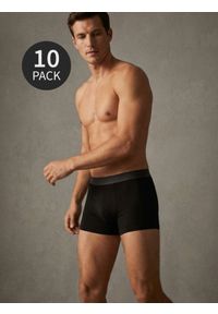 Sinsay - Bokserki classic 10 pack - czarny. Kolor: czarny #1