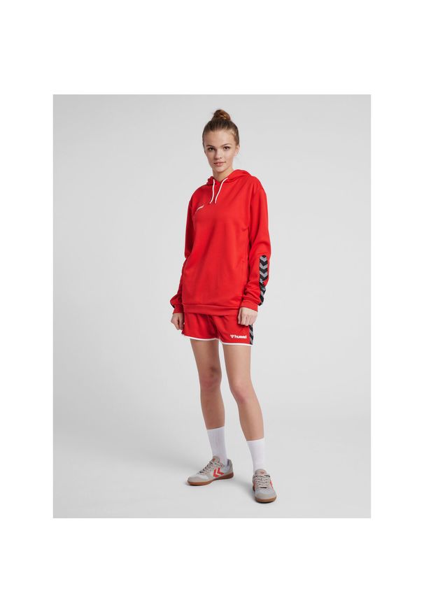 Bluza damska z kapturem Hummel hmlAUTHENTIC Poly. Typ kołnierza: kaptur. Kolor: różowy, czerwony, wielokolorowy. Sport: fitness