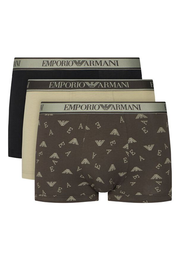 Emporio Armani Underwear Komplet bokserek EM000370 AF20669 M7115 Zielony. Kolor: zielony. Materiał: bawełna