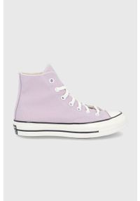 Converse - Trampki. Nosek buta: okrągły. Zapięcie: sznurówki. Kolor: fioletowy. Materiał: guma #1