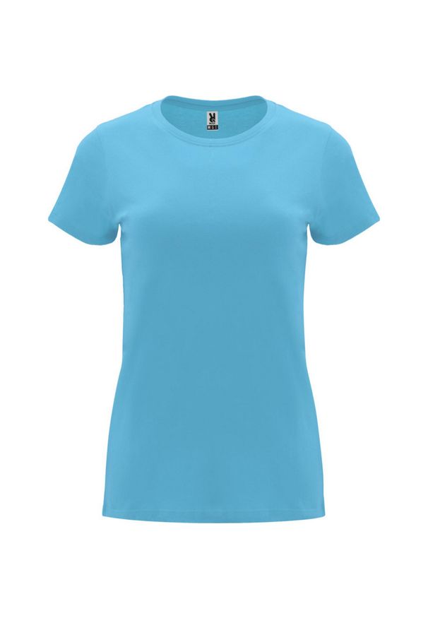 ROLY - Damska Koszulka Z Krótkim Rękawem Capri. Kolor: niebieski. Długość rękawa: krótki rękaw. Długość: krótkie. Sport: turystyka piesza