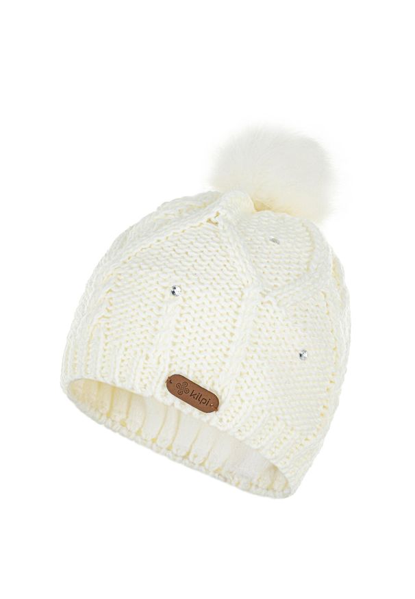 Modna czapka damska Kilpi LADY-W. Kolor: biały. Sezon: zima. Styl: sportowy