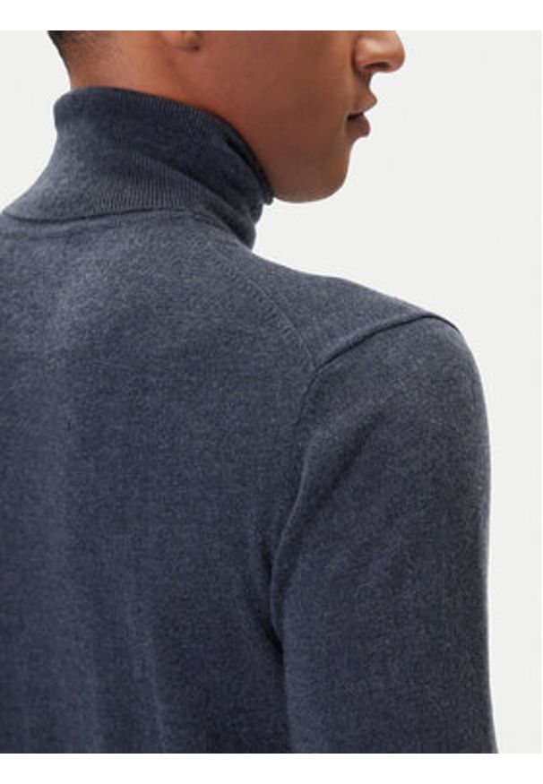 Guess Golf M5BR09 Z0432 Granatowy Regular Fit. Typ kołnierza: golf. Kolor: niebieski. Materiał: syntetyk