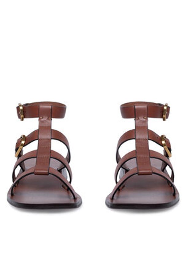 Gino Rossi Sandały LERICI-112790 Brązowy. Kolor: brązowy. Materiał: skóra