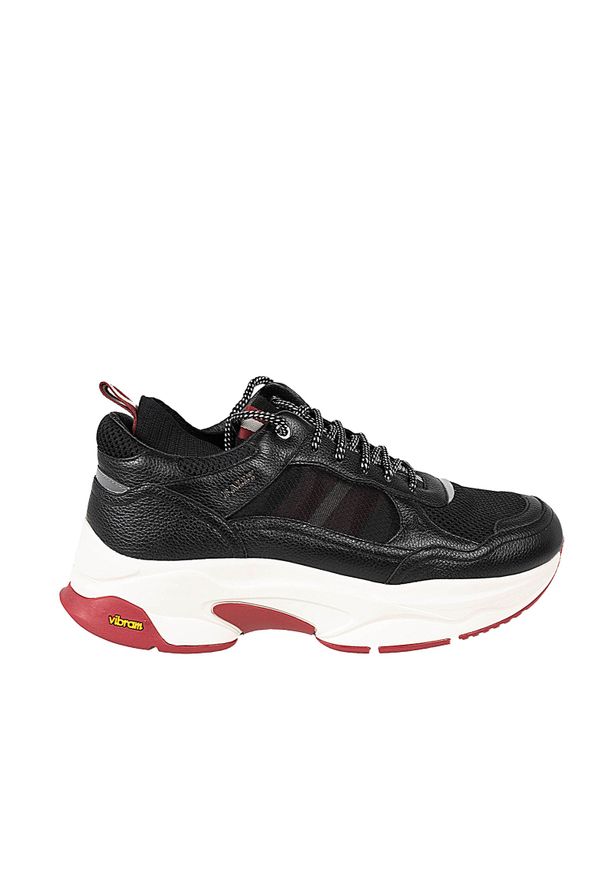 Bally Sneakersy "Viber-T" | 6231243 | Viber-T | Mężczyzna | Czarny. Zapięcie: zamek. Kolor: czarny. Materiał: skóra, tkanina