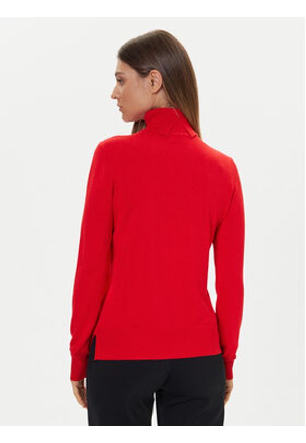 Gaudi Golf 521BD53018 Czerwony Regular Fit. Typ kołnierza: golf. Kolor: czerwony. Materiał: wiskoza