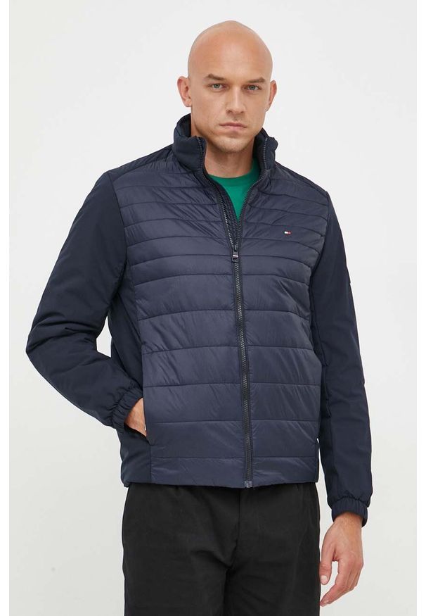 TOMMY HILFIGER - Tommy Hilfiger kurtka męska kolor granatowy przejściowa. Kolor: niebieski. Materiał: poliester