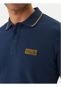 Versace Jeans Couture Polo 80GAGT05 CJ01T Granatowy Slim Fit. Typ kołnierza: polo. Kolor: niebieski. Materiał: bawełna #2