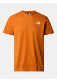 The North Face T-Shirt Redbox NF0A87NV Pomarańczowy Regular Fit. Kolor: pomarańczowy. Materiał: bawełna