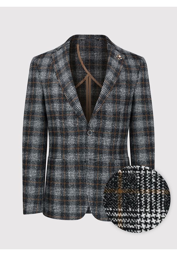 Pako Lorente - PAKO LORENTE – Marynarka casualowa w kratę. Okazja: na co dzień. Sezon: jesień. Styl: casual