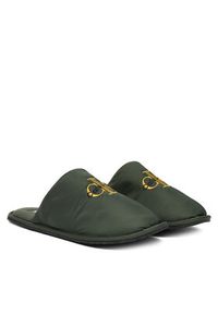 Calvin Klein Kapcie Hotel Slipper Mono Embro YM0YM01392 Zielony. Kolor: zielony. Materiał: materiał #4