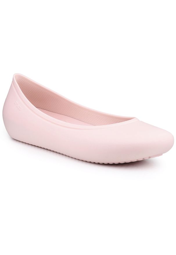 Baleriny damskie Crocs BROOKLYN FLAT. Kolor: różowy. Sport: turystyka piesza
