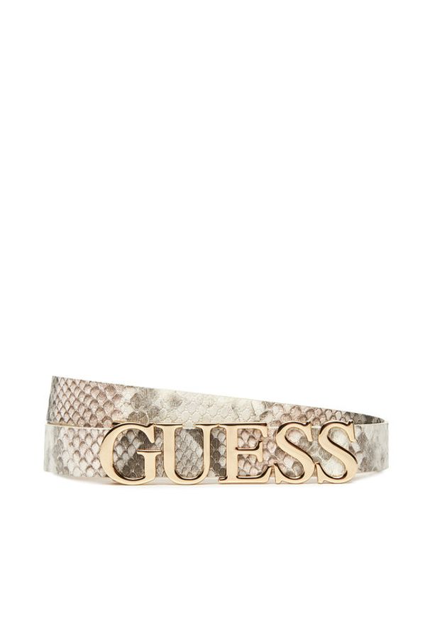 Guess Pasek Damski BW9258 P5320 Szary. Kolor: szary. Materiał: skóra