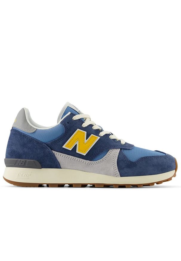 Buty unisex New Balance U475HA - niebieskie. Okazja: na co dzień. Kolor: niebieski. Materiał: zamsz, materiał. Szerokość cholewki: normalna