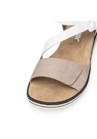 Rieker Sandały V3660-60 Beżowy. Kolor: beżowy. Materiał: syntetyk #4