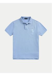 Polo Ralph Lauren Polo 710938137012 Błękitny Slim Fit. Typ kołnierza: polo. Kolor: niebieski. Materiał: bawełna #4