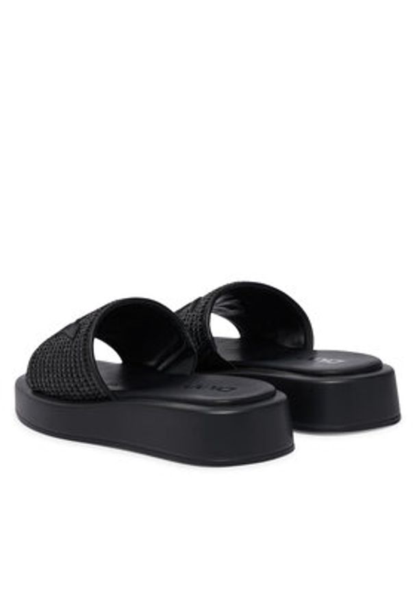 DKNY Klapki Ondara K2697988 Czarny. Kolor: czarny. Materiał: skóra