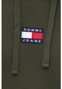 Tommy Jeans - Bluza bawełniana. Okazja: na co dzień. Kolor: zielony. Materiał: bawełna. Styl: casual #6