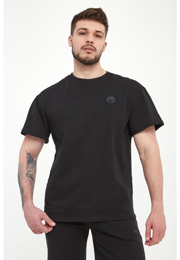 Philipp Plein - T-shirt męski z logo PLEIN SPORT. Styl: sportowy