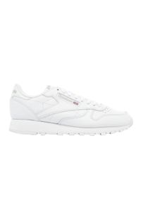 Buty do chodzenia damskie Reebok Classic Lthr. Zapięcie: sznurówki. Kolor: biały. Materiał: materiał, skóra, syntetyk. Szerokość cholewki: normalna. Model: Reebok Classic. Sport: turystyka piesza