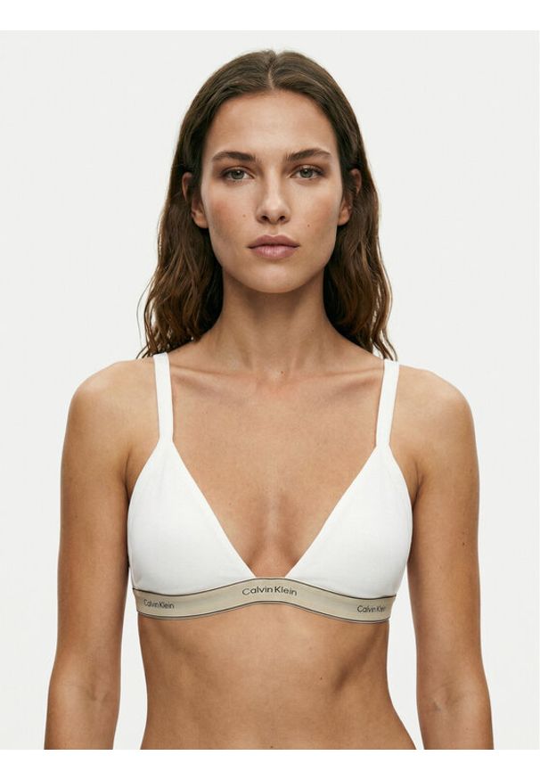 Calvin Klein Underwear Biustonosz braletka LV00QF8369 Biały. Kolor: biały. Materiał: bawełna