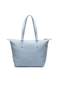 TOMMY HILFIGER - Tommy Hilfiger Torebka Poppy Canvas Tote AW0AW15983 Błękitny. Kolor: niebieski