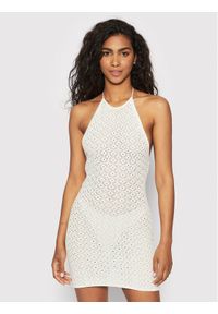 Glamorous Sukienka letnia AN4217 Biały Slim Fit. Kolor: biały. Materiał: bawełna. Sezon: lato
