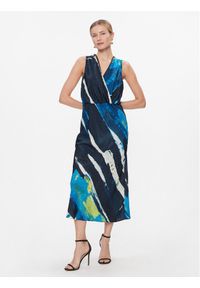 DKNY Sukienka letnia P3JBVV06 Kolorowy Regular Fit. Materiał: syntetyk. Wzór: kolorowy. Sezon: lato #1