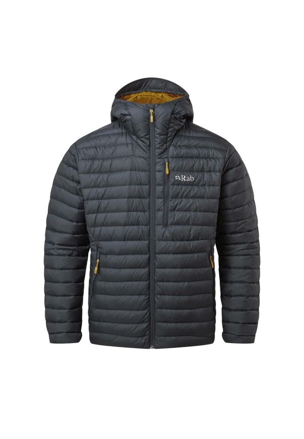 Kurtka puchowa męska Rab Microlight Alpine Jacket z kapturem. Typ kołnierza: kaptur. Kolor: wielokolorowy. Materiał: puch
