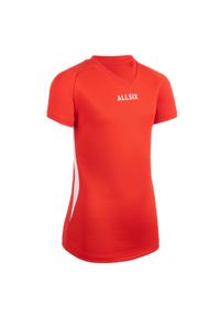 ALLSIX - Koszulka siatkarska dla dziewczynek Allsix V100 czerwona. Kolor: czerwony. Materiał: materiał, poliester