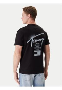Tommy Jeans T-Shirt DM0DM22553 Czarny Regular Fit. Kolor: czarny. Materiał: bawełna #5