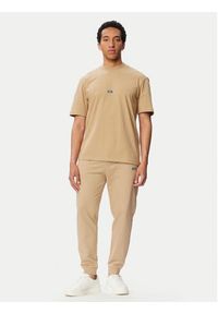 Hugo T-Shirt Nieros 50509991 Beżowy Regular Fit. Kolor: beżowy. Materiał: bawełna #4
