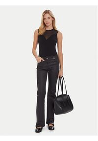 Morgan Bluzka 252-DIMARA Czarny Slim Fit. Kolor: czarny. Materiał: syntetyk #5