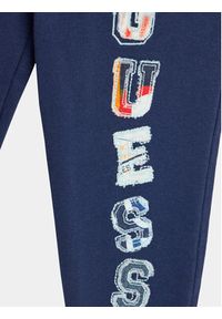Guess Spodnie dresowe N4GQ11 KA6R3 Granatowy Regular Fit. Kolor: niebieski. Materiał: bawełna
