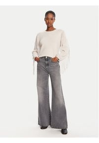 Marella Sweter Falco 2525366281000 Beżowy Regular Fit. Kolor: beżowy. Materiał: wiskoza