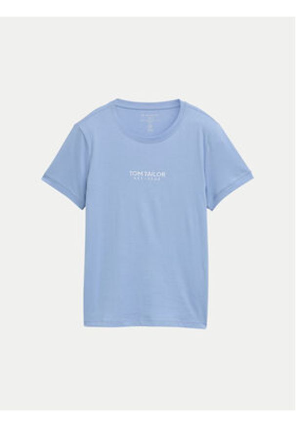 Tom Tailor T-Shirt 1045543 Niebieski Regular Fit. Kolor: niebieski. Materiał: bawełna