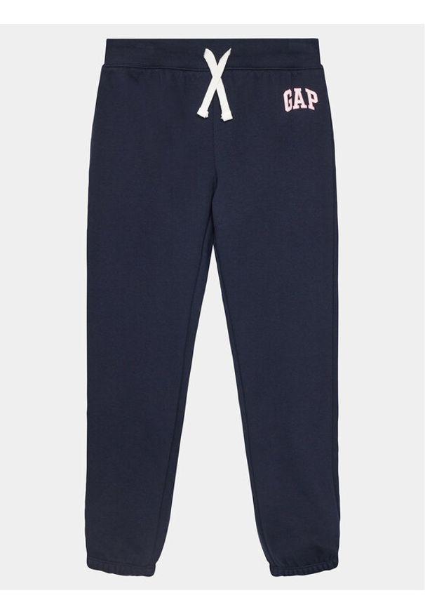 GAP - Gap Spodnie dresowe 482442-02 Granatowy Regular Fit. Kolor: niebieski. Materiał: bawełna