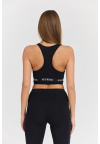 Guess - GUESS Damski czarny top Aline Eco Stretch Jersey, Rozmiar XL. Okazja: na co dzień. Kolor: czarny. Materiał: jersey. Styl: casual