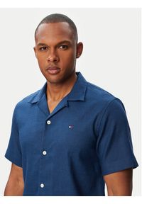 TOMMY HILFIGER - Tommy Hilfiger Koszula MW0MW43090 Niebieski Regular Fit. Kolor: niebieski. Materiał: len #3