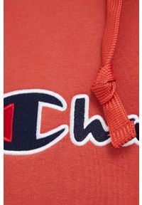 Champion bluza 217060 męska kolor czerwony z kapturem z aplikacją. Typ kołnierza: kaptur. Kolor: czerwony. Wzór: aplikacja #4
